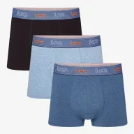 Bóxer Arjay (x3) en negro y azul denim - Lee