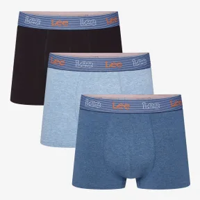 Bóxer Arjay (x3) en negro y azul denim - Lee