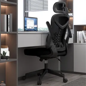 Silla Ergonómica de Oficina con Reposabrazos Ajustables
