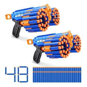 Blaster Manic XSHOT Insanity de ZURU con 48 dardos y 2 lanzadores