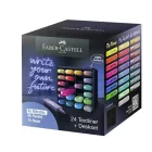 Set de 24 Marcadores Textliner Faber Castell para Escritorio