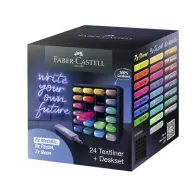 Set de 24 Marcadores Textliner Faber Castell para Escritorio