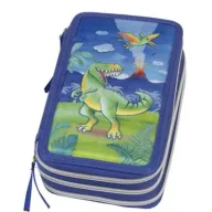 Estuche escolar triple Dinosaurio Faber Castell