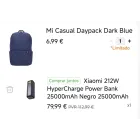 Xiaomi Mochila + Powerbank 25000mAh HyperCharge a 61€