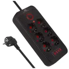 Regleta Maclean MCE389391 | 6 Conectores USB y USB-C