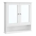 Armario de Pared con Espejo y Balda Regulable, 2 Puertas