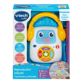 Reproductor Infantil VTech: Canciones, Luces y Grabadora