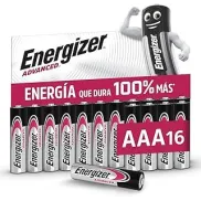 Pilas alcalinas AAA Energizer Advanced 16 unidades a 7,50€