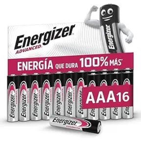 Pilas alcalinas AAA Energizer Advanced 16 unidades a 7,50€