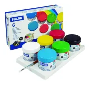 Pack de 6 témperas Milan 03206 para artistas y manualidades