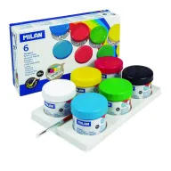 Pack de 6 témperas Milan 03206 para artistas y manualidades