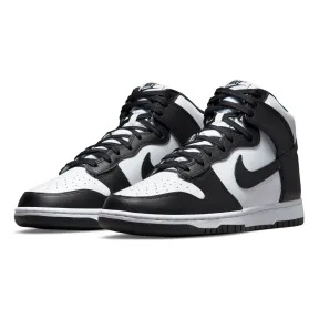 Zapatillas Nike Dunk High Retro - Alto Cuero Negro y Blanco