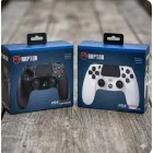 Mando Inalámbrico PS4 Indeca Raptor en Blanco o Negro