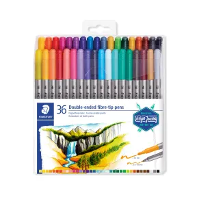 Rotuladores de lettering STAEDTLER 3200 TB36 - Caja 36 colores