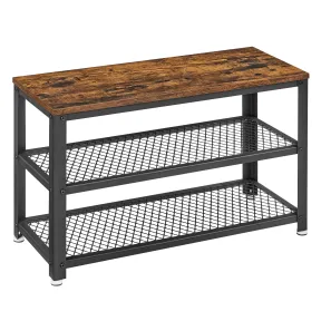 Banco Zapatero Organizador con 2 Estantes, 30x73x45 cm