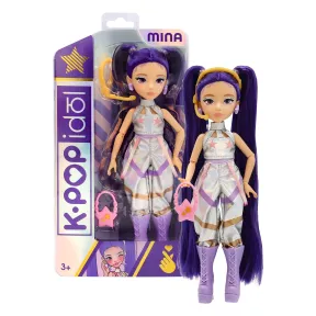 Muñeca Mina Fashion Doll K-Pop Starlight con Cabello Morado.