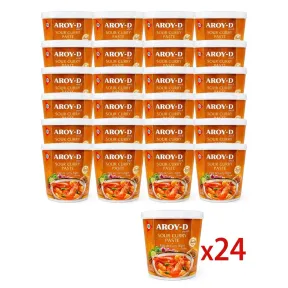 Pasta de Curry Agrio Tailandés AROY-D Pack Familiar 24x400g