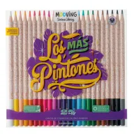 Lápices de colores Mooving: 24 vibrantes opciones