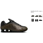 Zapatillas Nike Shox R4 para mujer - negro y marrón