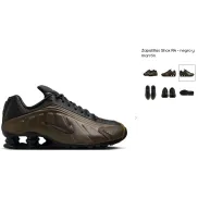 Zapatillas Nike Shox R4 para mujer - negro y marrón