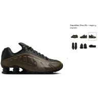 Zapatillas Nike Shox R4 para mujer - negro y marrón