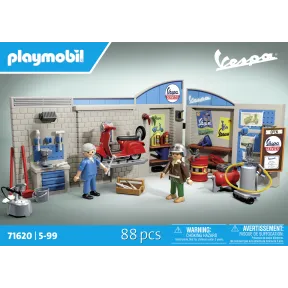Taller Vespa años 60 de PLAYMOBIL Cars 71620