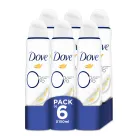Dove 0% Desodorante en aerosol para mujer, 6 unidades 150 ml