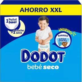 Pañales Dodot Bebe Seco XXL, Pack Ahorro de 152 unidades