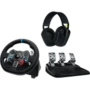 Logitech G29 + Auriculares G435, Pedales, Inalámbricos, PS5