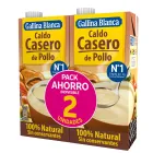 Caldo de Pollo 100% Natural GALLINA BLANCA - Pack 8L