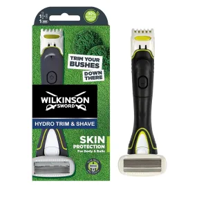 Maquinilla eléctrica Wilkinson 2 en 1 para cuerpo y genitales