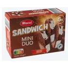 6 helados MUCCI Minisándwich dúo - 324 g
