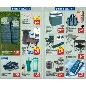 Camping, Playa y Viajes: Folleto Aldi 18 de Mayo