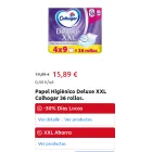 Papel Higiénico Colhogar XXL Deluxe 36 Rollos - Cupon 4,78