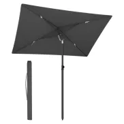 Sombrilla de patio con protección solar en gris o beige