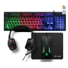 Combo Gaming 4 en 1: Teclado, Ratón, Auriculares RGB