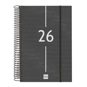 Agenda Anual 2026 Finocam - Espiral 1 Día Página