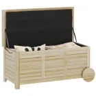 Baúl de Jardín Impermeable de Madera 185L - Outsunny 110x50x50 cm