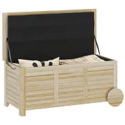 Baúl de Jardín Impermeable de Madera 185L - Outsunny 110x50x50 cm