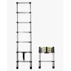 Escalera Plegable y Extensible de Acero Galvanizado 2-4,4 m
