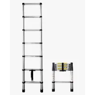 Escalera Plegable y Extensible de Acero Galvanizado 2-4,4 m