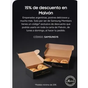 Descuento del 15% en Empanadas Argentinas