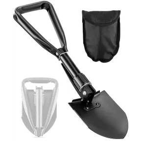 Pala ligera de acero al carbono para camping, 47 cm