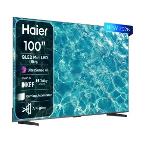 TV Haier 100" Mini-LED 4K: 144Hz, Dolby Vision y Sonido Atmos