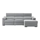 Sofá City de 3 plazas con chaise longue y asiento relax eléctrico