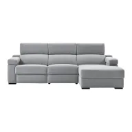 Sofá City de 3 plazas con chaise longue y asiento relax eléctrico