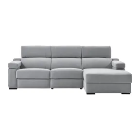 Sofá City de 3 plazas con chaise longue y asiento relax eléctrico