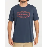 Camiseta de Manga Corta Billabong Trademark en Negro y Blanco