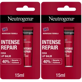 Bálsamo Labial Cica Neutrogena Fórmula Noruega 2 x 15 ml