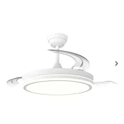 Ventilador de techo Blanco Maxi Evo 106 cm, 30 W, Cristal Record